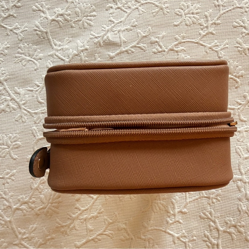 Calpak Small Clear Cosmetics Case in Caramel - Picture 10 of 16